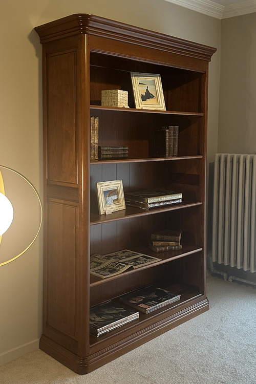 creation sur mesure meubles Biblio Restauration ouverte barbier mettet