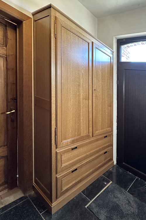 creation sur mesure Meuble vestiaire barbier mettet